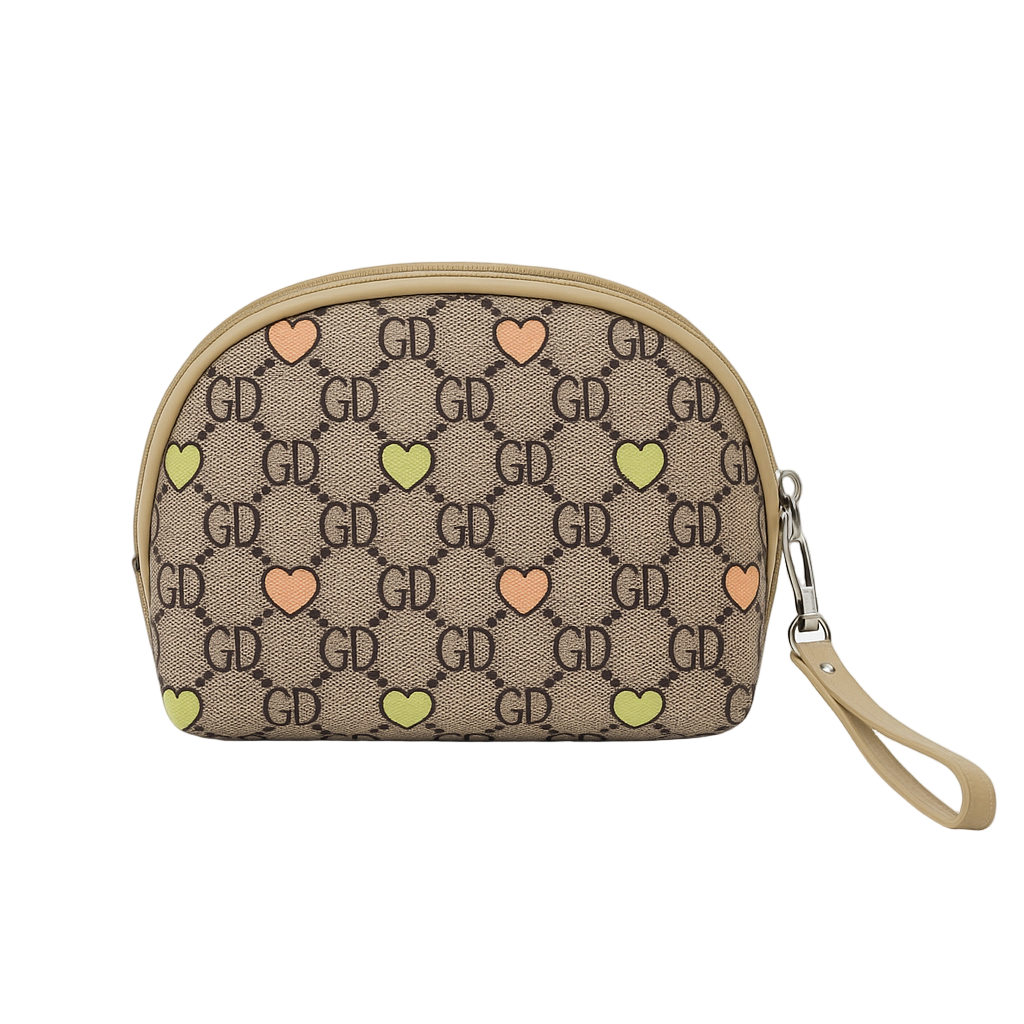 Beauty Case Monogram Cuori Con Polsiera