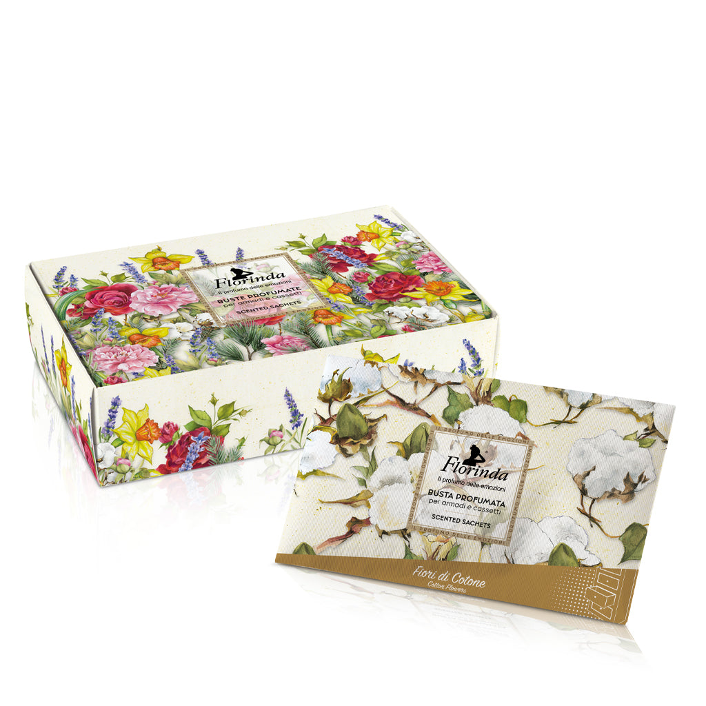 Florinda Scented Sachet For Wardrobes And Drawers Cotton Flowers 1 pc