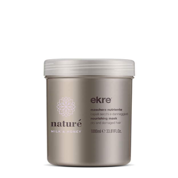 

"Ekre Natural Milk Honey Nourishing Mask for Dry and Damaged Hair 1000 ml"
