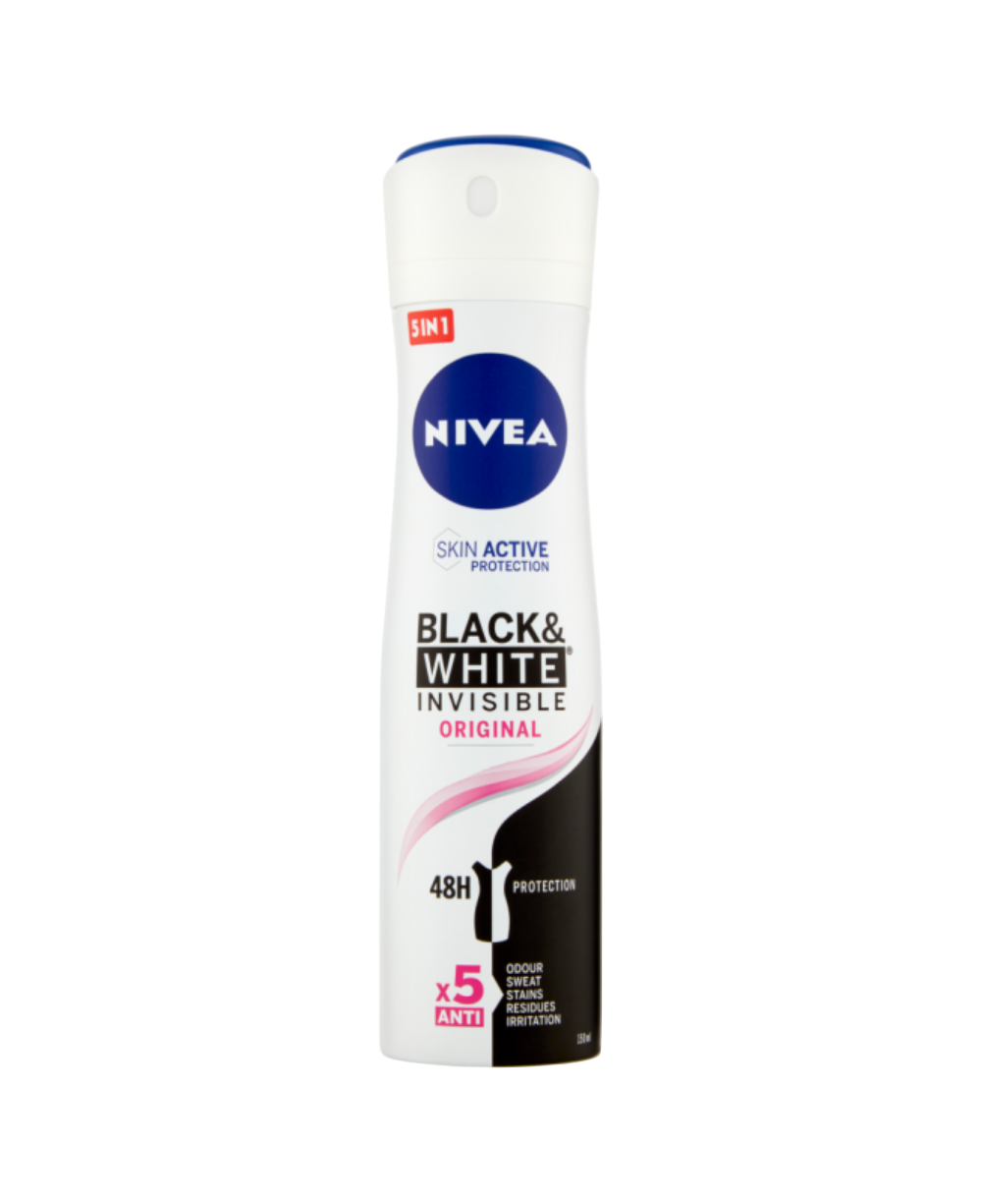 Nivea Deodorante Spray Black & White Invisible Original 150 ml