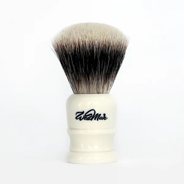 
WestMan Pure Badger Shaving Brush in Faux Ivory.